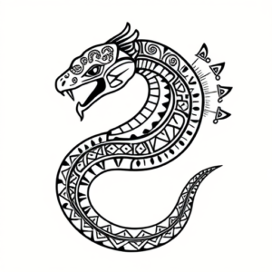 Aztec Serpent Tattoo
