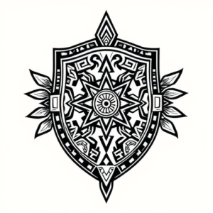 Aztec Shield Tattoo