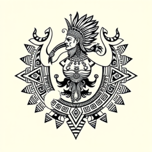 Aztec Sisyphus Tattoo