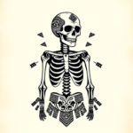 Aztec Skeleton Tattoo