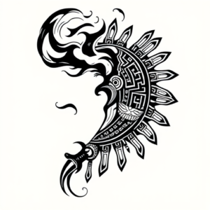 Aztec Smoke Tattoo