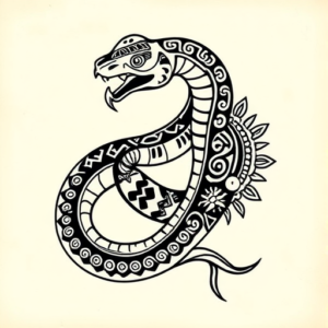Aztec Snake Tattoo