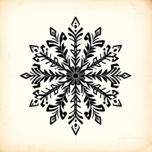 Aztec Snowflake Tattoo