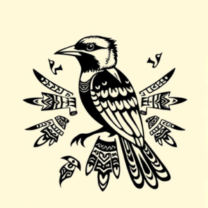 Aztec Sparrow Tattoo