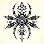 Aztec Spider Tattoo