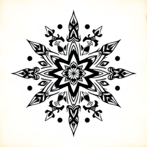 Aztec Star Tattoo
