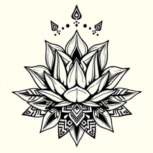 Aztec Succulent Tattoo