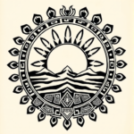 Aztec Sunset Tattoo