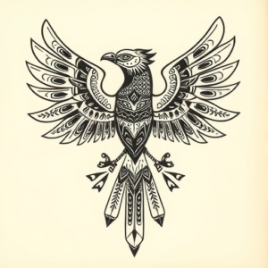 Aztec Thunderbird Tattoo