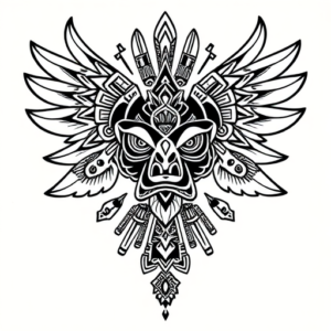 Aztec Turbo Tattoo