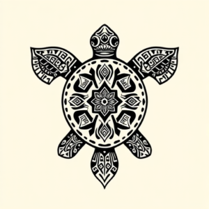 Aztec Turtle Tattoo