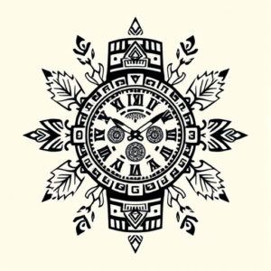 Aztec Watch Tattoo