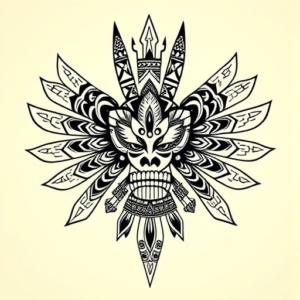 Aztec Wendigo Tattoo