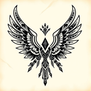 Aztec Wings Tattoo