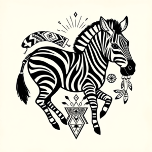Aztec Zebra Tattoo