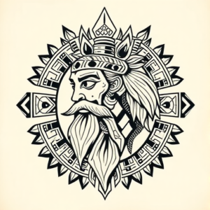 Aztec Zeus Tattoo