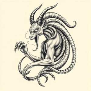 Bio-Organic Anubis Tattoo