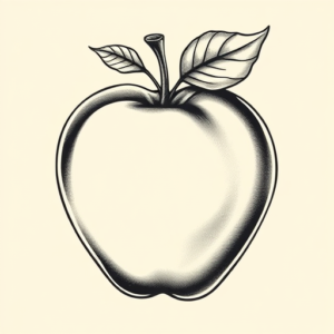 Bio-Organic Apple Tattoo