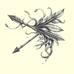 Bio-Organic Arrow Tattoo