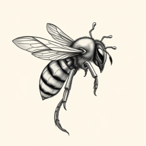 Bio-Organic Bee Tattoo