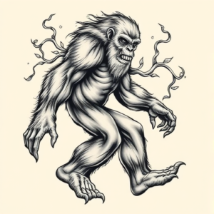 Bio-Organic Bigfoot Tattoo
