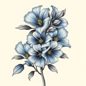 Bio-Organic Bluebonnet Tattoo
