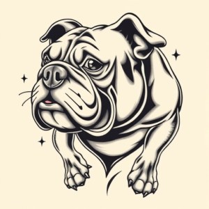 Bio-Organic Bulldog Tattoo