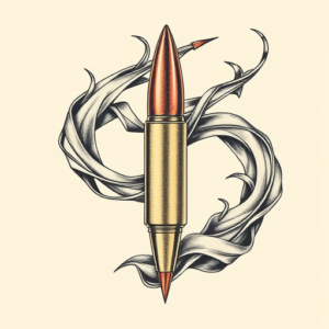 Bio-Organic Bullet Tattoo