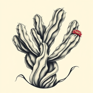 Bio-Organic Cactus Tattoo