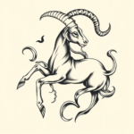 Bio-Organic Capricorn Tattoo