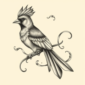 Bio-Organic Cardinal Tattoo