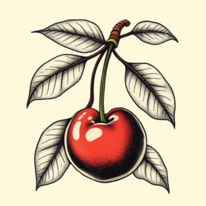 Bio-Organic Cherry Tattoo