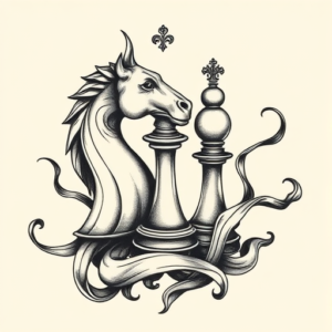 Bio-Organic Chess Tattoo