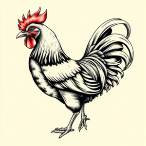Bio-Organic Chicken Tattoo