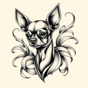 Bio-Organic Chihuahua Tattoo