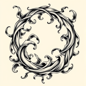 Bio-Organic Christmas Tattoo