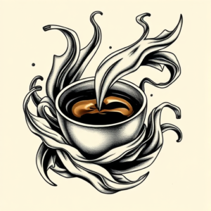 Bio-Organic Coffee Tattoo
