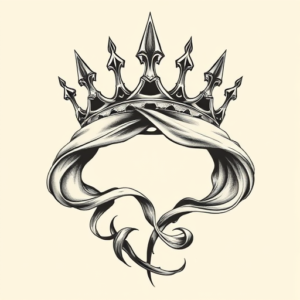 Bio-Organic Crown Tattoo