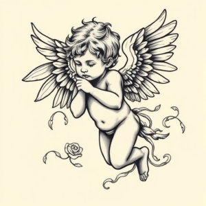 Bio-Organic Cupid Tattoo