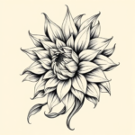 Bio-Organic Dahlia Tattoo