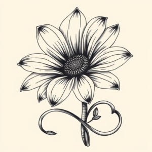 Bio-Organic Daisy Tattoo
