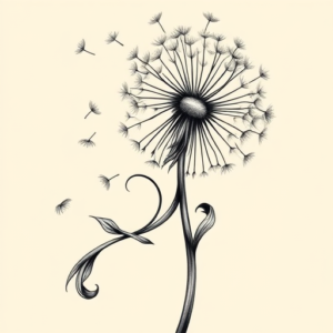 Bio-Organic Dandelion Tattoo