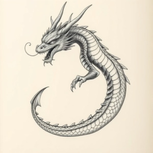 Bio-Organic Dragon Tattoo