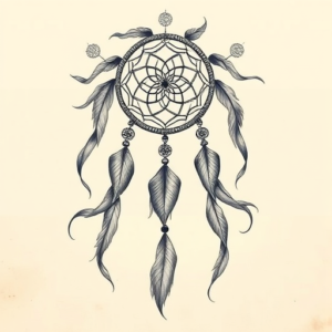 Bio-Organic Dreamcatcher Tattoo