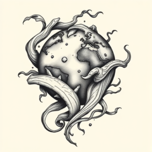 Bio-Organic Earth Tattoo