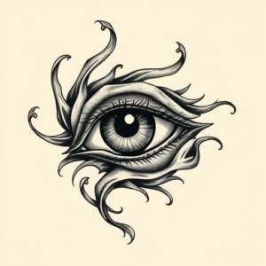 Bio-Organic Eye Tattoo