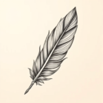 Bio-Organic Feather Tattoo
