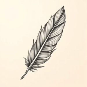 Bio-Organic Feather Tattoo
