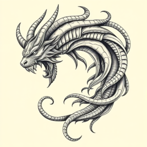 Bio-Organic Fenrir Tattoo