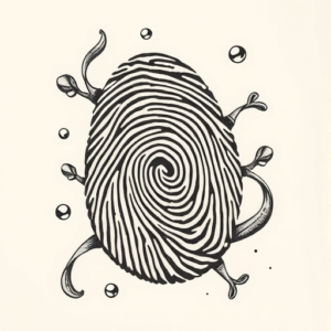 Bio-Organic Fingerprint Tattoo